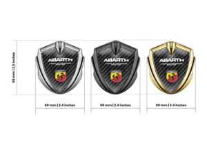 Fiat Abarth Emblem Silikon Abzeichen Tuning Stil Glänzend Top